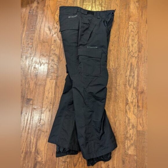 Columbia Titanium waterproof Snow pants, black Men's size Medium - Picture 2 of 9